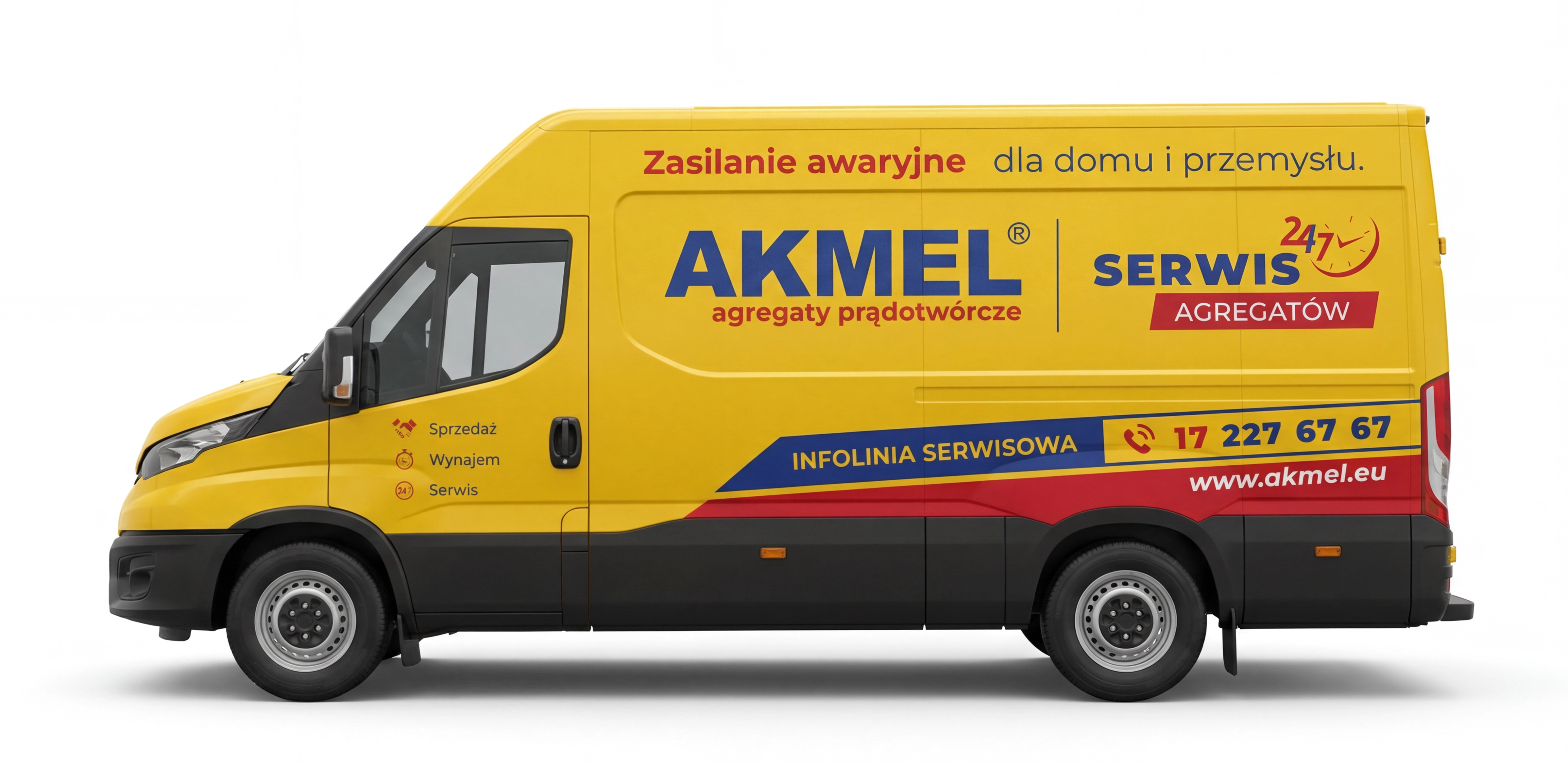 Serwisant Akmel przy agregacie